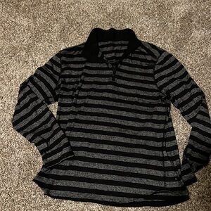 Men’s large Lululemon striped 1/4 zip